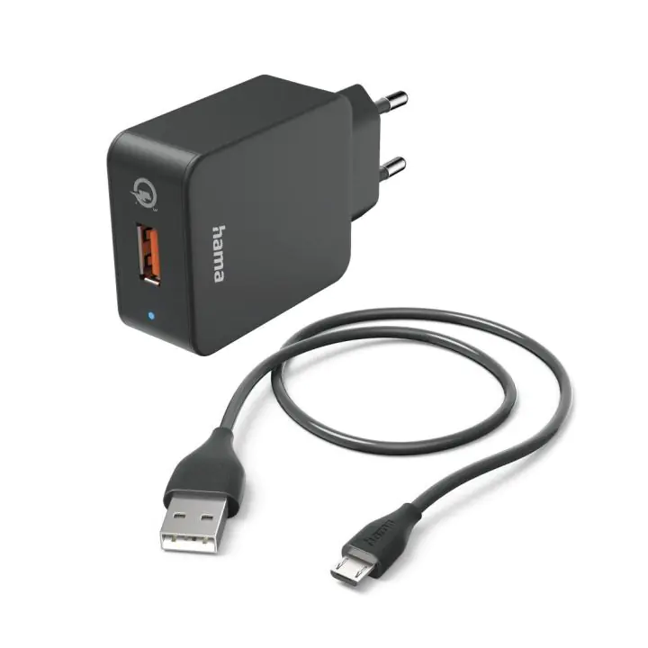 Зарядно устройство 220V micro USB + кабел, 3 A, 201621, (35936225)