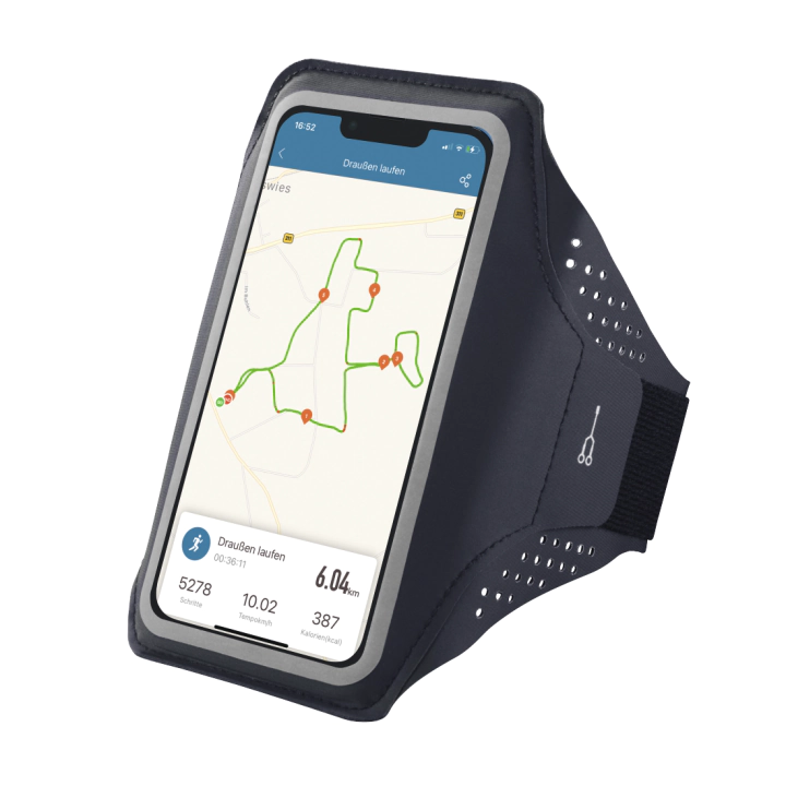 Спортен калъф за ръка HAMA Finest Sports, За телефони XL, Черен, (35935633)