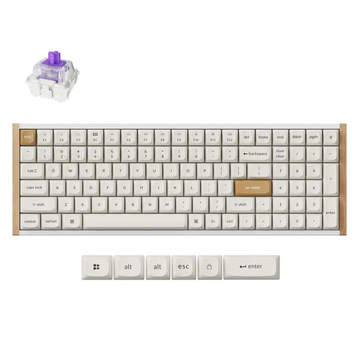 Геймърска механична клавиатура Keychron K4 HE Special Edition White - Wireless, Full Size, (35939679)