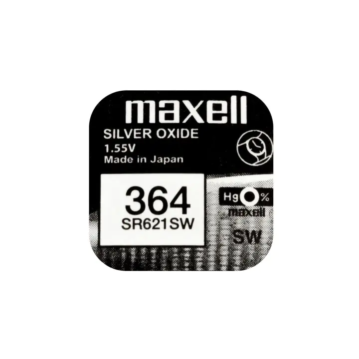 Бутонна батерия сребърна MAXELL SR621SW /364/AG1/, (35932591)