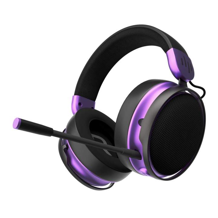 Геймърски безжични слушалки Dark Project Sono Wireless - Black/Violet, (35939046)
