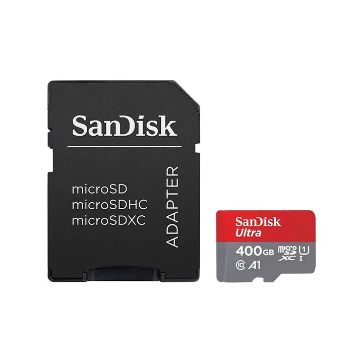 SanDisk Карта памет Ultra microSDXC,400GB + SD Adapter + 98MB/s Class 10 UHS-I A1, (35938977)