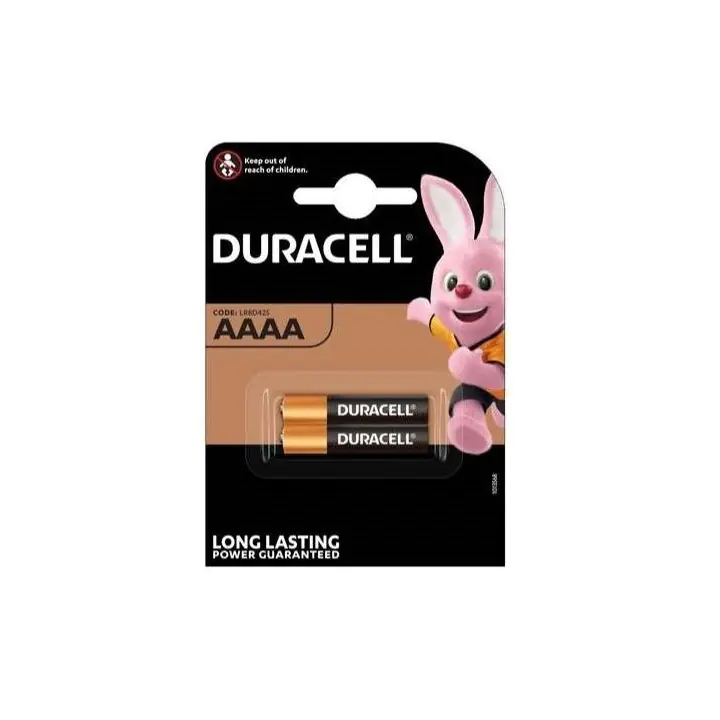 Алкална батерия 1.5V AAAA LR61- 2бр. в опаковка DURACELL, (35935743)