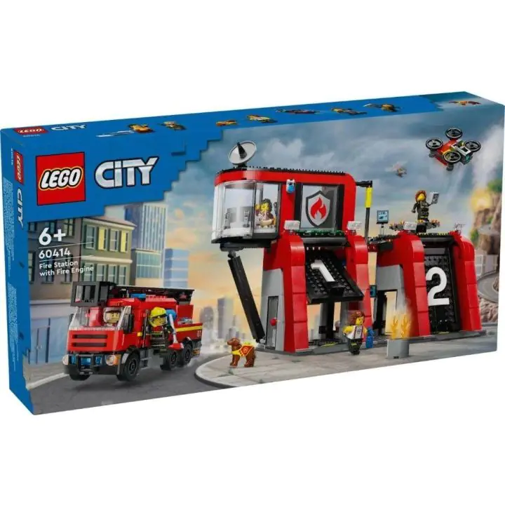 LEGO City - Fire Station with Fire Truck - 60414, (35937324)