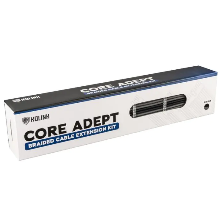 Комплект оплетени кабели Kolink Core, Black/Grey, (35935754)