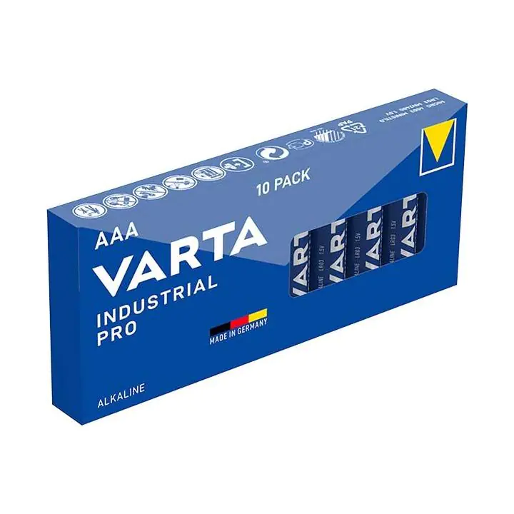 Алкални батерии индустриални LR03 AAA 1,5V 10PK INDUSTRIAL PRO4003 VARTA, (35937352)