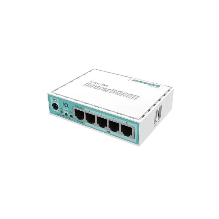 Рутер MiKrotik RB750GR3 HEX, 5 x 10/100/1000 Mbps, PoE, Бял, (35933352)
