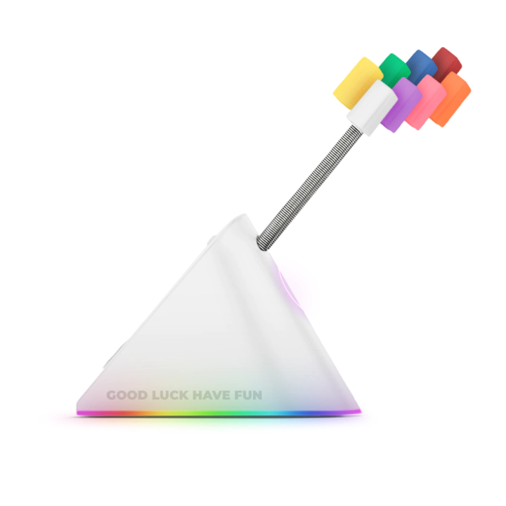 Геймърски аксесоар за кабела на мишката FragON Citadel RGB - White, (35938813)