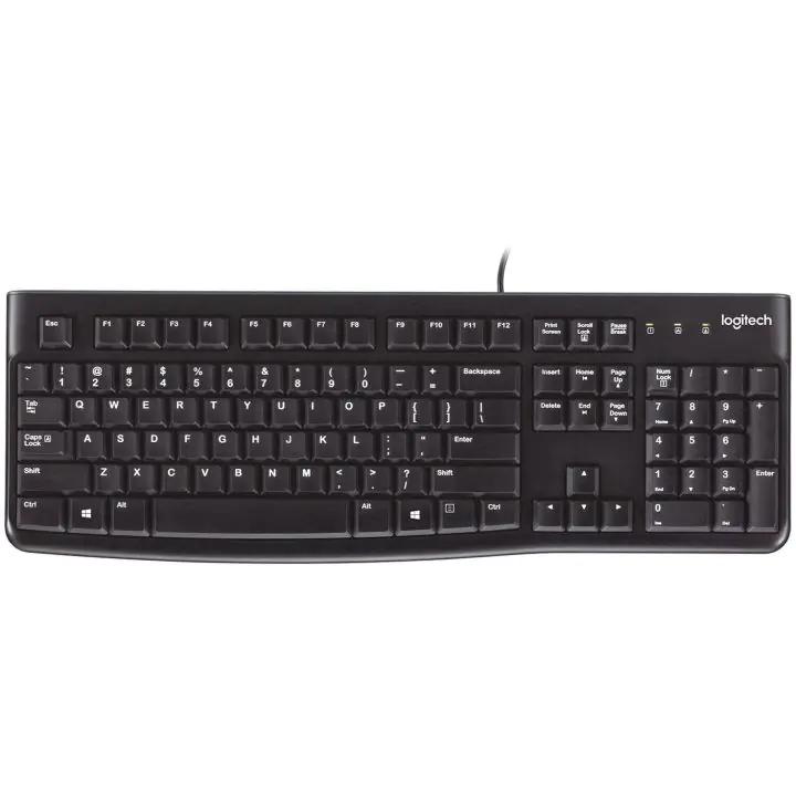 Стандартна клавиатура Logitech K120, US, ритейл опаковка, (35938260)