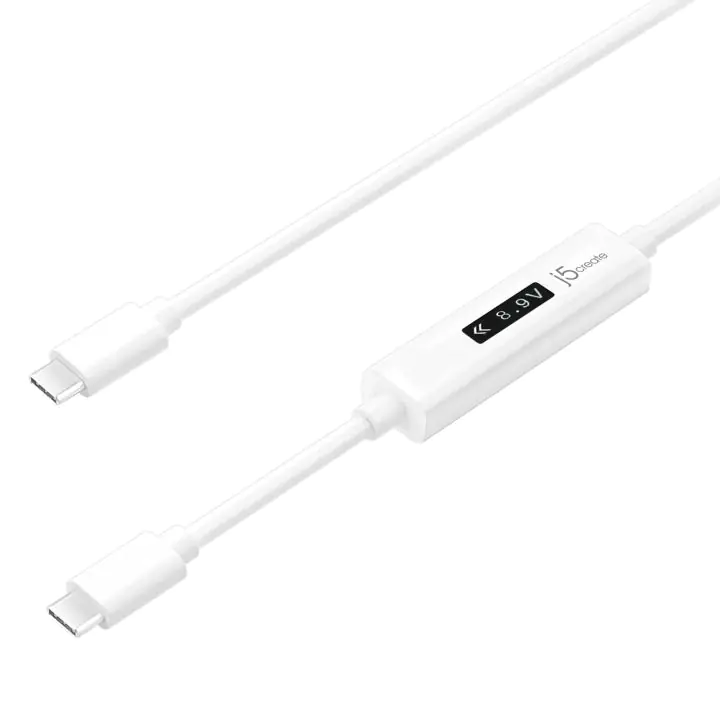 Кабел за зареждане j5create JUCP14, Измервател на мощност, USB-C, (35936679)