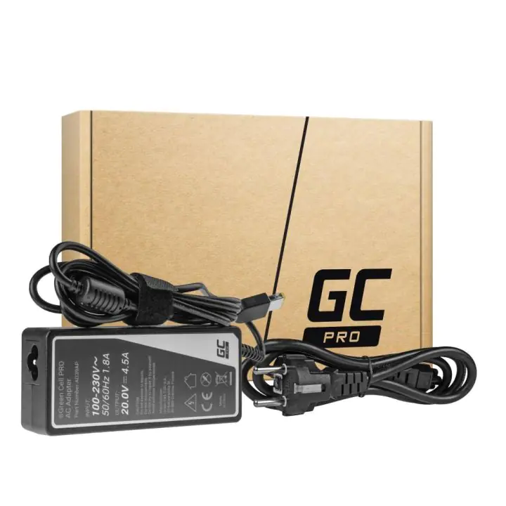 Захранване за лаптоп GREEN CELL, PRO Charger / AC Adapter 20V 4.5A 90W for Lenovo G500 G500s G510 Z51-70 IdeaPad Z510 Z710 ThinkPad T440s T460p T470p, (35939345)