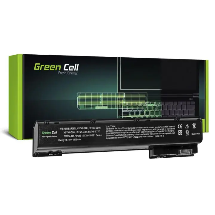 Батерия за лаптоп GREEN CELL, HP ZBook 15 G1 15 G2 17 G1 17 G2 AR08 AR08X 14,4V 4400mAh, (35939322)