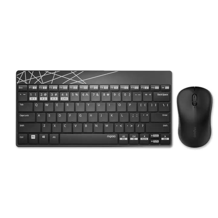 Комплект клавиатура и мишка RAPOO 8000M, 18312, (35934000)