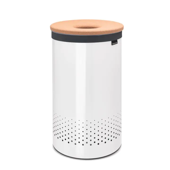 Кош за пране Brabantia 60L, White, корков капак, (35940930)