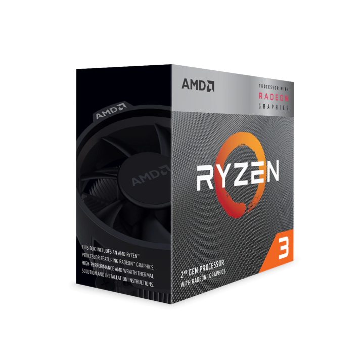 Процесор AMD RYZEN 3 3200G, 4-Core, 3.6 GHz, 6MB, 65W, AM4, BOX, (35933612)