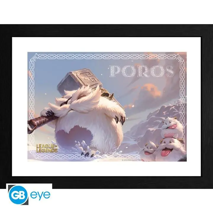GBEYE League of Legends - Framed print 'Poro' (30x40), (35936855)