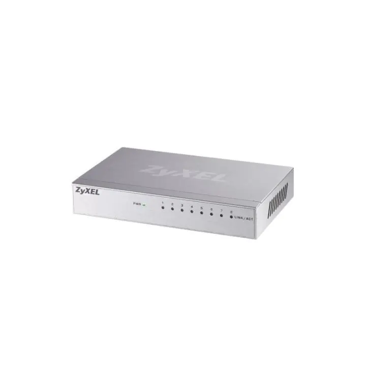Суич ZYXEL GS-108B v3, 8 портов, Gigabit, метален корпус, (35932381)