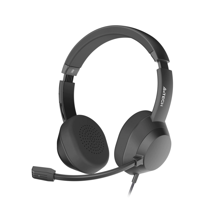 А4tech Fstyler FH150U Слушалки с микрофон USB, Noice Cancelling,леки, черни, (35940112)