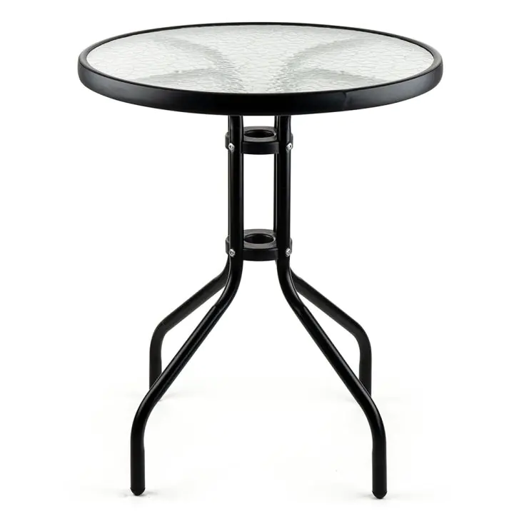 Маса Muhler 60x74cm, стъклен плот, (35940616)