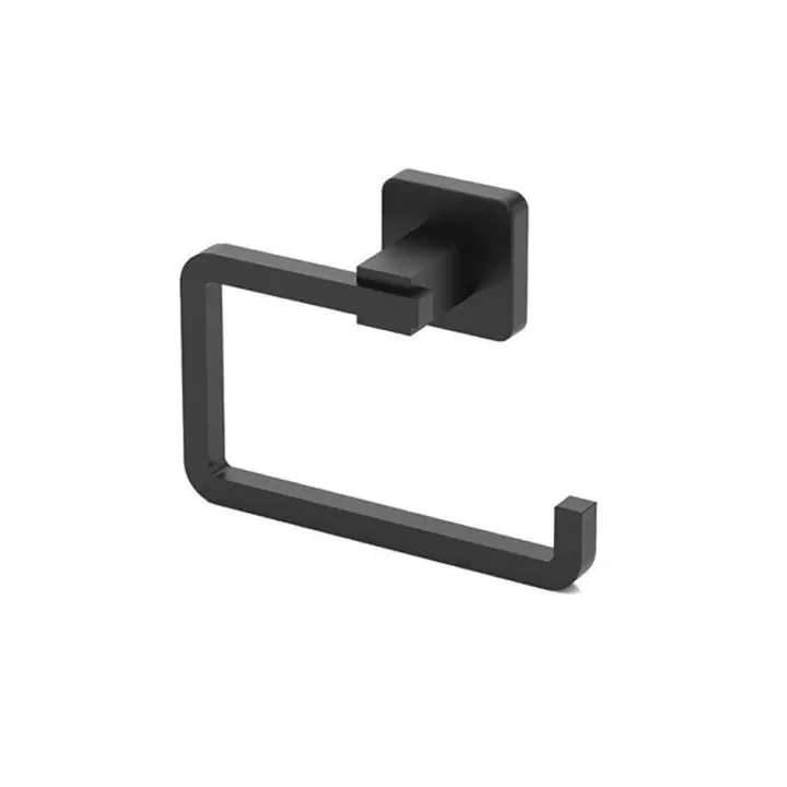Поставка за тоалетна хартия TEKNO TEL TR MG 394B, 15х6х9 см, Закрепване с дюбел, Матово черно, (18293)