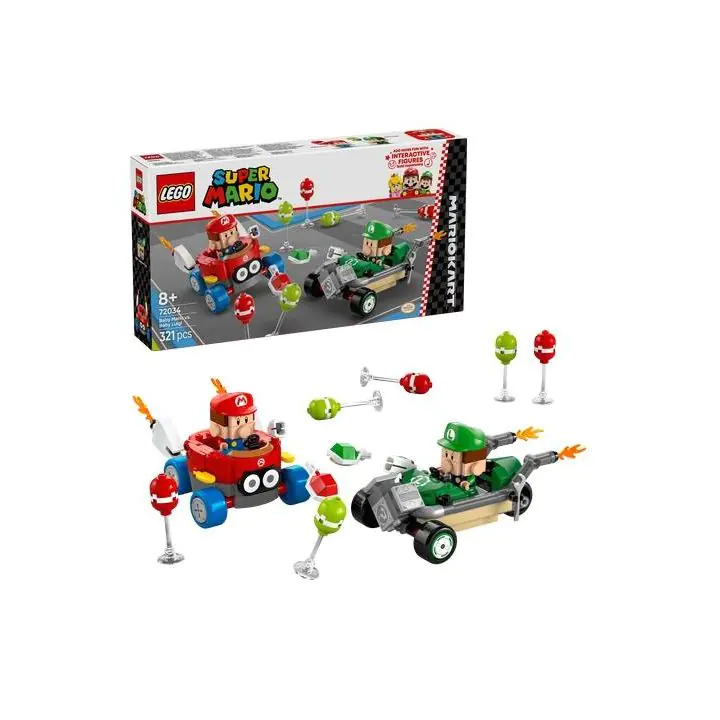 LEGO Super Mario Mario car - Baby Mario vs Baby Luigi, 72034, (35938992)