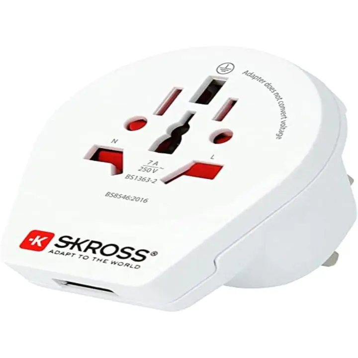 Адаптер SKROSS 1500267, World to UK, 220V, (35936562)