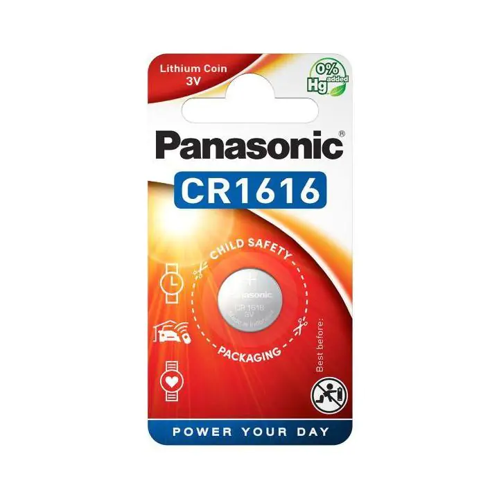 Бутонна литиева батерия PANASONIC CR-1616, 3V, (35935750)