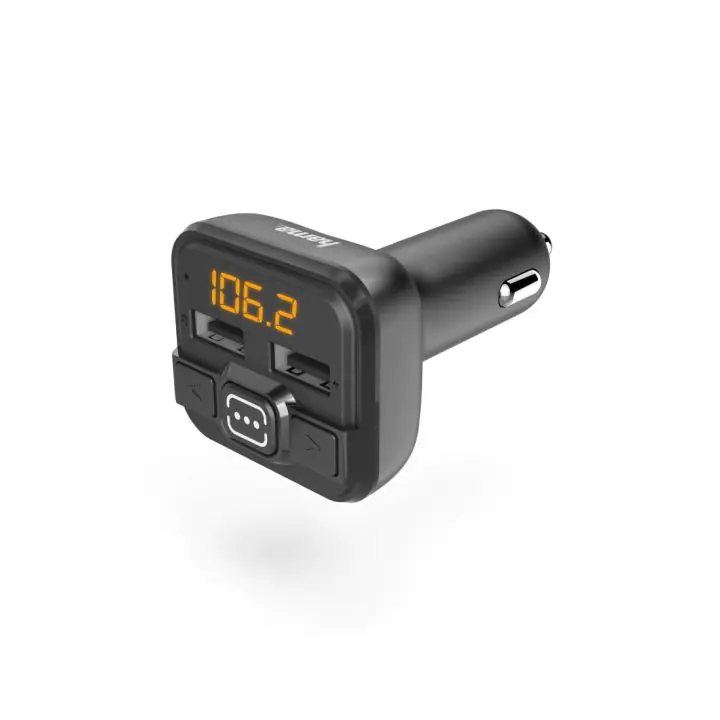 FM Трансмитер HAMA AUX-IN, USB-IN, MP3, Черен, 14163, (35934248)