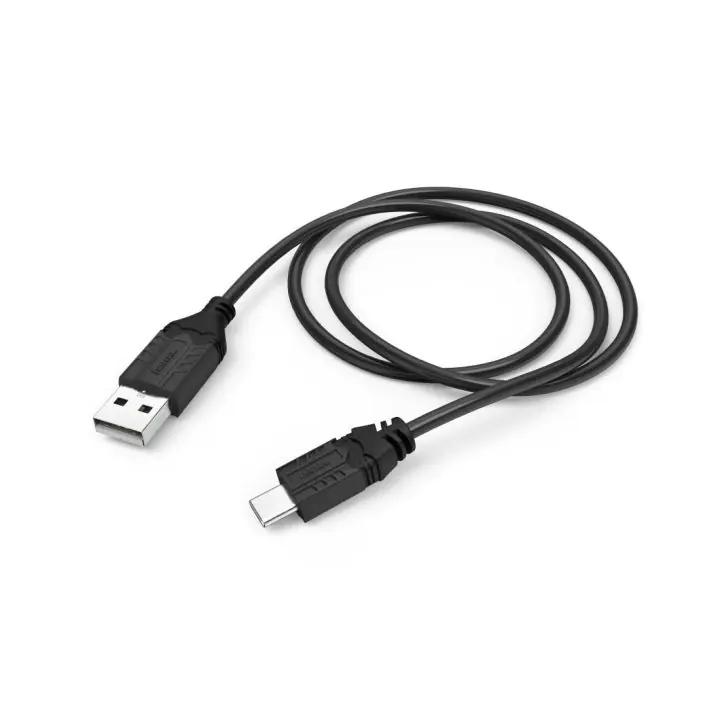 Кабел HAMA USB-A мъжко - USB-C мъжко за зареждане на SONY PS5, 0.75 m, Черен, (35938866)