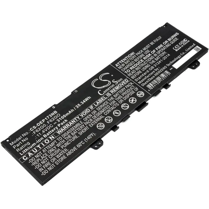 Батерия за лаптоп DELL Inspiron 7373 Inspiron 13 7000 F62G0 11,4V 3100mAh CAMERON SINO, (35936157)