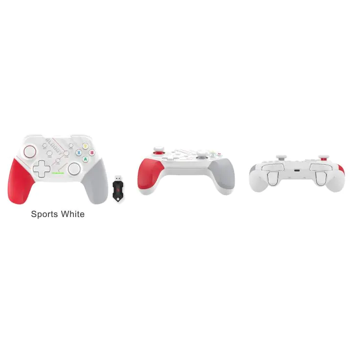 Геймърски контролер A4tech Bloody GPW50, Dual-mode жичен и безжичен, Бял, (35937734)