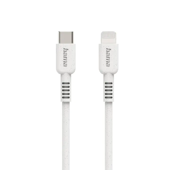 Кабел за зареждане HAMA 'Eco', USB-C - Lightning, 1 м, 187284, (35937232)