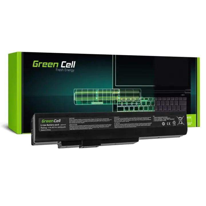 Батерия за лаптоп GREEN CELL FPCBP344, Fujitsu LifeBook N532 NH532 MSI A6400 CR640 CX640 MS-16Y1, 14,4V, 4400mA, (35933530)