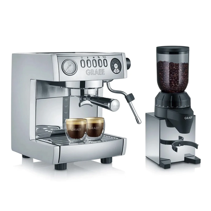 Комплект еспресо машина Graef, Marchesa и кафемелачка CM 820, (35946280)