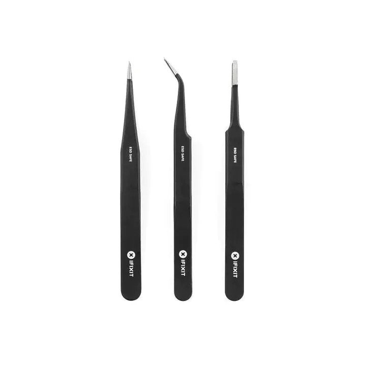 Инструмент iFixit Precision Tweezer Set PRO комплект от 3 прецизни пинсети, (35933784)