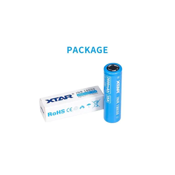 Акумулаторна батерия XTAR 18650 2600mAh, Li-ion, (35937543)