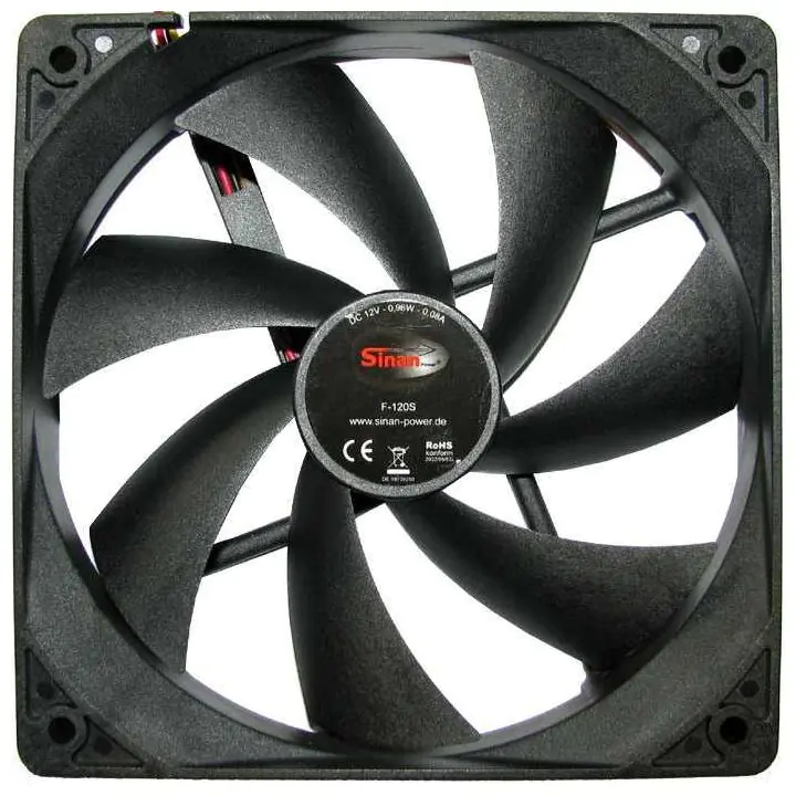 Вентилатор Inter Tech 120m Sinan F-120-S - Bulk, (35939130)