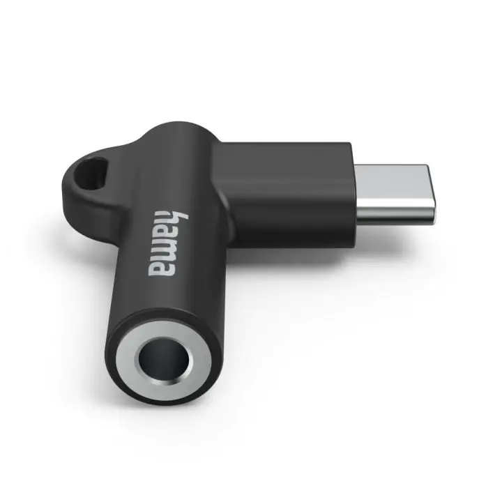 Адаптер Hama, USB-C – 3,5 mm жак, Aux, 90°, 201701, (35937486)