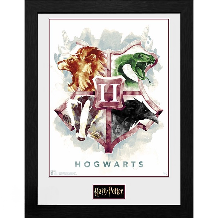 GBEYE HARRY POTTER - Framed print 'Hogwarts Water Colour' (30x40), (35935656)