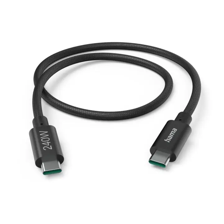 Кабел за зареждане Hama, USB-C - USB-C, 240 W, USB 3.2 Gen1, 201702, (35937121)