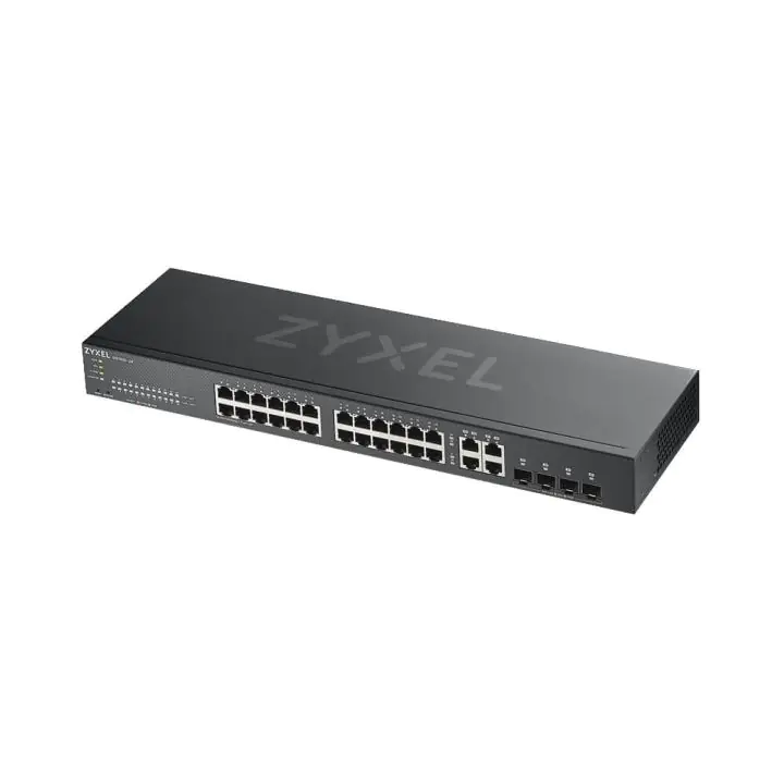 Суич ZYXEL GS1920-24V2, 24 портов Gigabit Smart-Managed,Fanless, за монтаж в шкаф, (35933373)