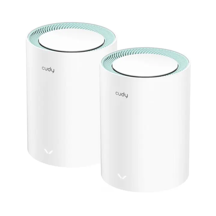 Безжичен рутер Cudy M1300, 2-pack, AC1200 Dual Band, 2.4/5 GHz, 300 - 867 Mbps, (35936489)