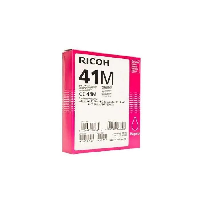 Мастило гел RICOH GC41M ,2200 копия, Magenta, (35932484)