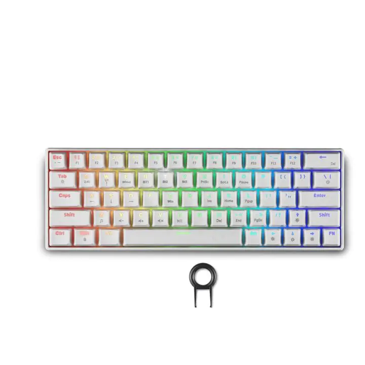 Геймърска безжична клавиатура Spartan Gear Pegasus 2 RGB White, (35937855)