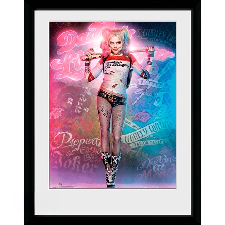 GBEYE DC COMICS - Framed print 'Harley Quinn Suicide Squad' (30x40), (35935650)