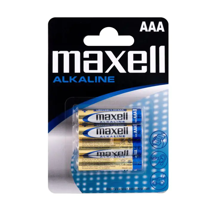 Алкална батерия MAXELL LR03 /4 бр. в опаковка/ 1,5V, (35932519)