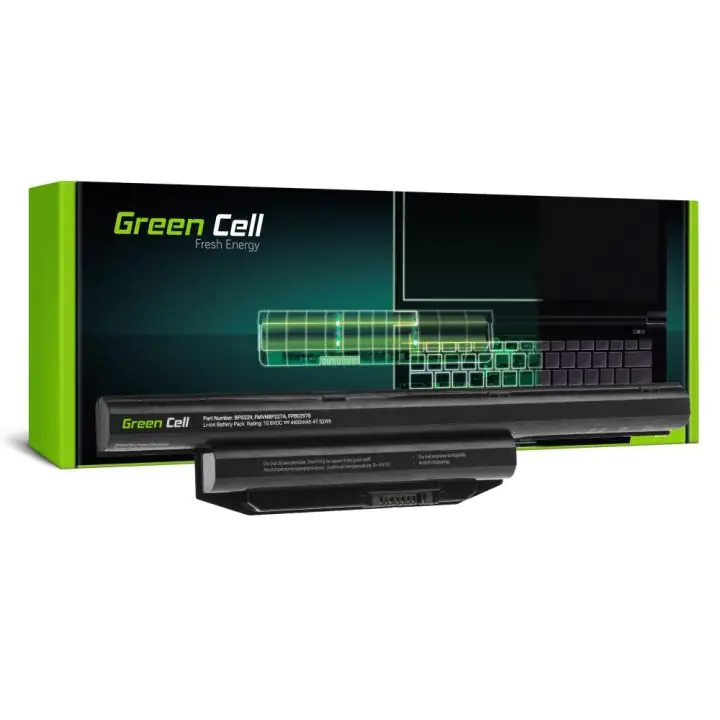 Батерия за лаптоп GREEN CELL, Fujitsu LifeBook A514, A544, A555, AH544, AH564, E547, E554, E733, E734, E743, E744, E746, E753, E754, S904, 10.8V, 4400mAh, (35934360)