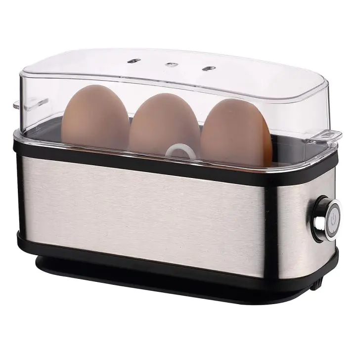 Яйцеварка Elite EBS-3-1247, 210W, 3 яйца, Звуков сигнал, Неръждаема стомана, Инокс, (21273)