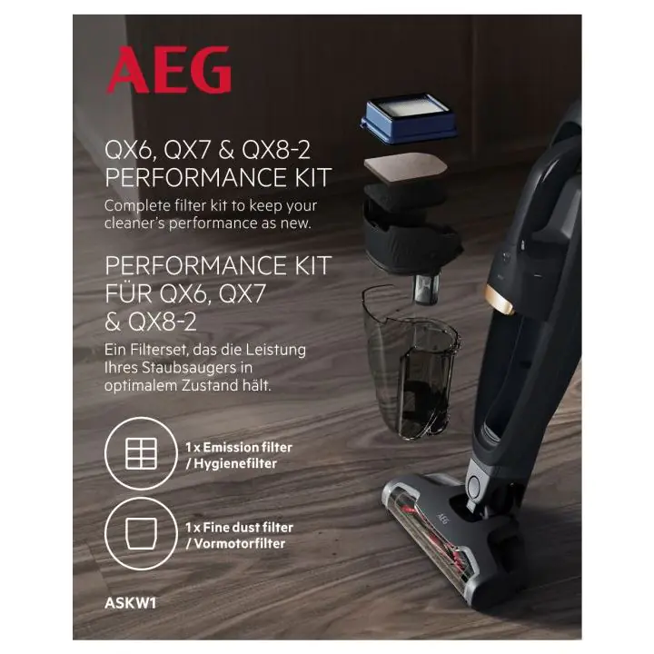 Комплект филтри за прахосмукачка AEG ASKW1, (22015)