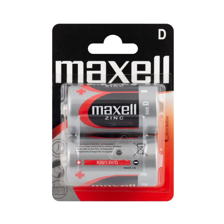 Цинк манганова батерия MAXELL R20 /2 бр. в блистер/ 1.5V, (35932544)